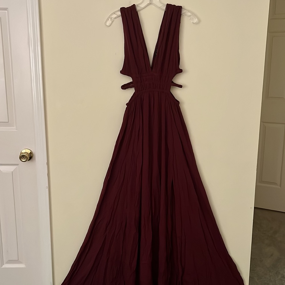 Maxi Dress with cut-out sides